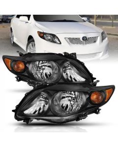 Anzo USA Crystal Headlight Set Toyota Corolla 2009-2010- ANZO-121541