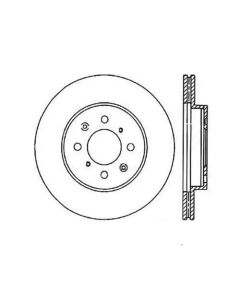 StopTech Sport Slotted Brake Rotor Front Left- STOP-126.40021SL