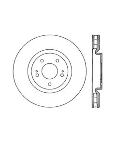 StopTech Slotted Brake Rotor Front Left Mitsubishi 2.0L