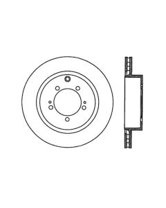 StopTech Sport Slotted Brake Rotor Rear Right Mitsubishi Rear Right 2.0L 4-Cyl- STOP-126.46065SR
