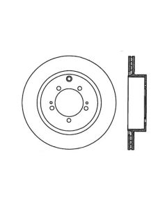 StopTech Sport Slotted Brake Rotor Rear Right Mitsubishi Rear Right 2.0L 4-Cyl- STOP-126.46075SR