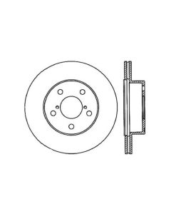 StopTech Sport Slotted Brake Rotor Rear Left Subaru STI Rear Left 2005-2007 2.5L 4-Cyl- STOP-126.470