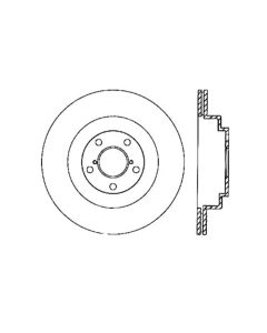 StopTech Sport Slotted Brake Rotor Rear Right Subaru Rear Right- STOP-126.47025SR