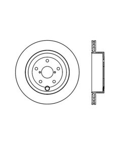 StopTech Sport Slotted Rear Brake Rotor for Subaru STI 2008-2021