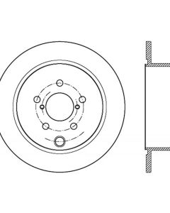 StopTech Sport Slotted Rear Brake Rotor for Subaru