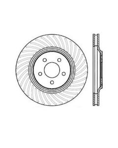 StopTech Sport Slotted Brake Rotor Front Right Ford Mustang Front Right 1994-2004- STOP-126.61045SR