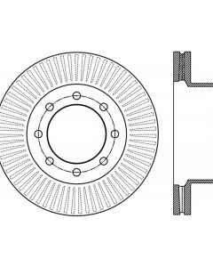 StopTech Sport Slotted Brake Rotor Front Right Ford Front Right- STOP-126.65138SR
