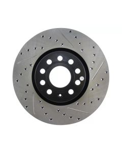 StopTech Sport Drilled/Slotted Brake Rotor Front Left- STOP-127.33098L