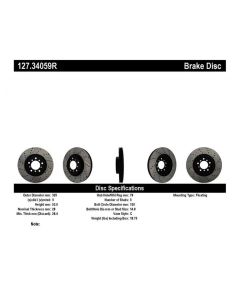 StopTech Front Right Brake Rotor for BMW M3 2001-2006