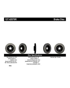 High-Performance StopTech Front Right Brake Rotor
