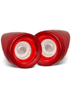 AlphaRex 10-15 Ferrari 458 NOVA-Series Prismatic LED Tail Lights Red Clear - 668002