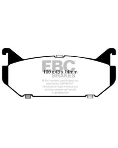 EBC 93-97 Ford Probe 2.0 16v Greenstuff Rear Brake Pads - DP2972