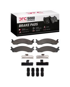 DFC 98-03 Dodge Ram 2500 Van Front 5000 Advanced Semi Metallic Brake Pads and Hardware Kit - 1551-0655-11