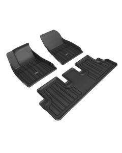 3D Maxpider 2024 Tesla Model 3 Elitect Floor Mat 1st/2nd Row - E1TL06901809