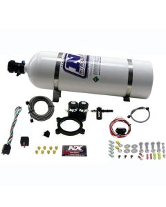 Nitrous Express 2014+ GM 5.3L Truck Nitrous Plate Kit (50-250HP) w/15lb Bottle - 20936-15