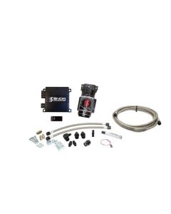 Snow Performance Stg 2 Boost Cooler Prog. Engine Mount Water Inj. Kit (SS Braided Line/4AN) w/o Tank - SNO-20010-BRD-T