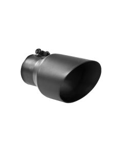 MBRP Black Coated 4.5" O.D. Dual Wall Angled 3" Inlet 8" Length Exhaust Tip - T5151BLK