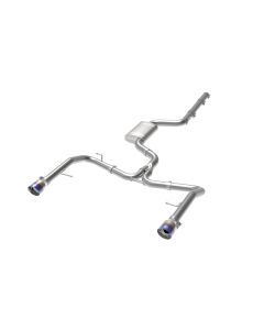afe 19-21 VW Jetta GLI (MKVII) L4-2.0L (t) MACH Force-Xp 304 SS Cat-Back Exhaust System Blue Tips - 49-36432-L