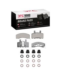 DFC 88-02 Chevrolet K3500 Front 5000 Advanced Semi Metallic Brake Pads and Hardware Kit - 1551-0370-01