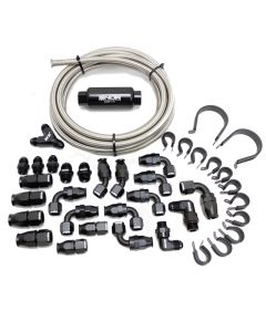 SNOW 8AN Braided Stainless PTFE Fuel Line Kit - 30FT - SNF-60801