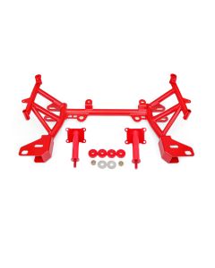 BMR 93-02 4th Gen F-Body K-member Low Mount Turbo LS1 Motor Mounts Standard Rack Mounts - Red - KM344R