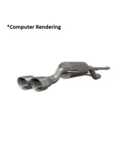 Mishimoto 14-16 Ford Fiesta ST 1.6L 2.5in Stainless Steel Cat-Back Exhaust w/ Burnt Ti Tips - MMEXH-FIST-14BT