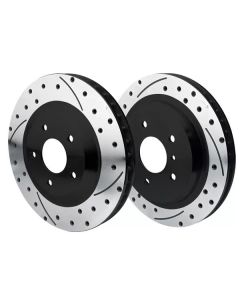 Wilwood 1pc Drilled Front & Rear Rotor Kit Chevrolet Corvette ALL 97-04- WILW-140-9336-D