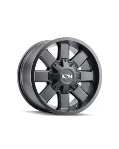 ION 141 Satin Black 18X9 6X135/6X139.7 18MM 106MM Wheel- ION-141-8937B18