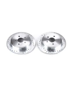 Power Stop 03-07 Chrysler PT Cruiser Rear Evolution Drilled & Slotted Rotors - Pair - AR8353XPR