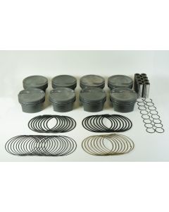 Mahle MS Piston Set GM LS 363ci 3.800in Bore 4in Stroke 6.125in Rod .927 Pin -16cc 9.3 CR Set of 8 - 930219600