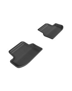 3D MAXpider 2015-2020 BMW 5 Series F10 Kagu 2nd Row Floormats - Black - L1BM05821509