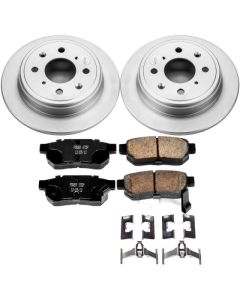 Power Stop 90-01 Acura Integra Rear Z17 Evolution Geomet Coated Brake Kit - CRK408