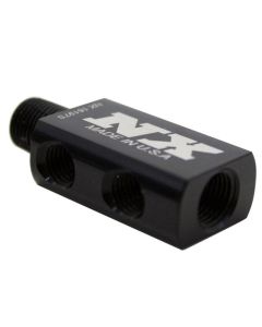 Nitrous Express Compact Distribution Block w/Gauge Port - 16197S