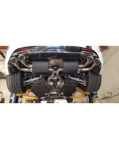 PPE Engineering Muffler Delete for Lexus GS F Polished Round Tips - 145015