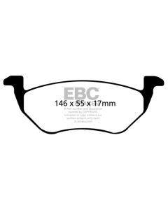 EBC 05-09 Ford Escape 2.3 Hybrid Yellowstuff Rear Brake Pads - DP41710R