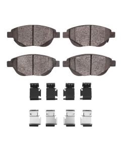 DFC 12-19 Fiat 500 (USA/Canada) Front 4000 HybriDynamic Brake Pads and Hardware Kit - 4000-1778-01