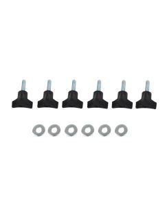 Kentrol 76-06 Jeep CJ/Wrangler YJ/TJ Door Hinge Liners 2 Door - Powdercoat Black - 70006