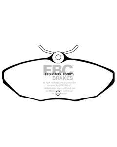 EBC 03-06 Jaguar XJ8 4.2 VP Redstuff Rear Brake Pads - DP31221/2C