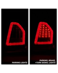 Spyder Chrysler 300 05-07 V2 Light Bar LED Tail Lights - Black ALT-YD-CHR305V2-LED-BK - 5083326