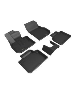 3D MAXpider 2024+ Mini Countryman (non-SE) Kagu 1st and 2nd Row Floormats - Black - L1MN02201509