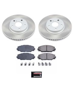 Power Stop 06-18 Toyota RAV4 Front Semi-Coated Rotor Kit - SC3054