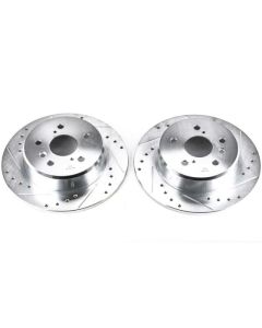 Power Stop 99-03 Lexus RX300 Rear Evolution Drilled & Slotted Rotors - Pair - JBR738XPR