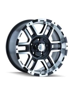 ION 179 Satin Black Machined 17X8 7X150 10MM 87MM Wheel- ION-179-7872B