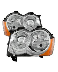 xTune Jeep Grand Cherokee 08-10 Halogen Model Only OEM Style Headlights Chrome HD-JH-JGC08-AM-C - 9034527