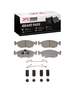 DFC 12-19 Fiat 500 (USA/Canada) Front 5000 Advanced Ceramic Brake Pads and Hardware Kit - 1551-1568-01