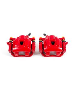 Power Stop 04-10 Toyota Sienna Rear Red Calipers w/Brackets - Pair - S2872
