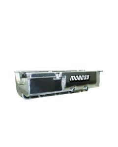 Moroso Chevrolet Big Block Mark IV (w/Four Pick Ups) Drag Race Dry Sump 7.5in Aluminum Oil Pan - 21581