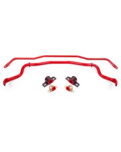 BMR 15-22 S550 Mustang Sway Bar Kit with Bushings Front and Rear Red - SB760R