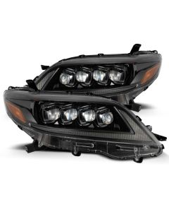 AlphaRex 11-21 Toyota Sienna LUXX LED Proj Headlights Plank Style Alpha Black w/Seq Signal/DRL - 880767
