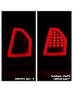 Spyder 05-07 Chrysler 3000C Version 2 Light Bar LED Tail Lights - Red Clear (ALT-YD-C305V2-LED-RC) - 5083364